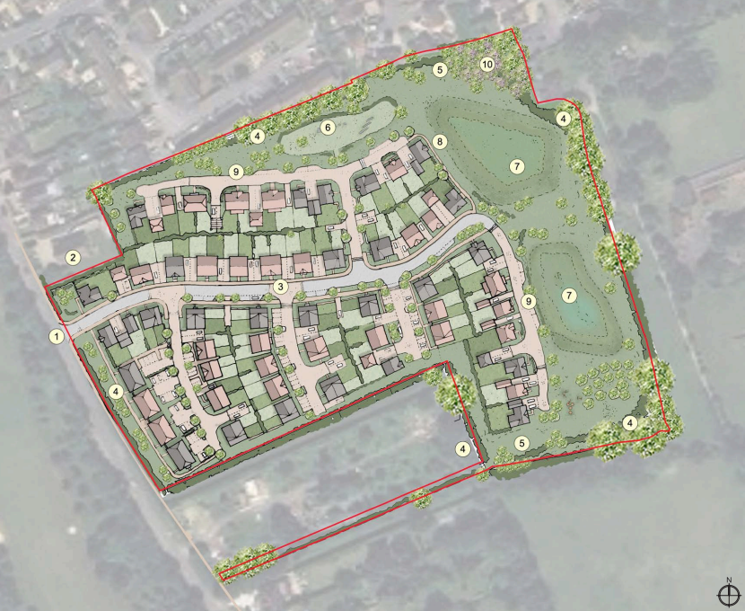 Drawing of a development